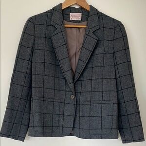 Vintage Pendleton Checkered Women's Blazer - Petite